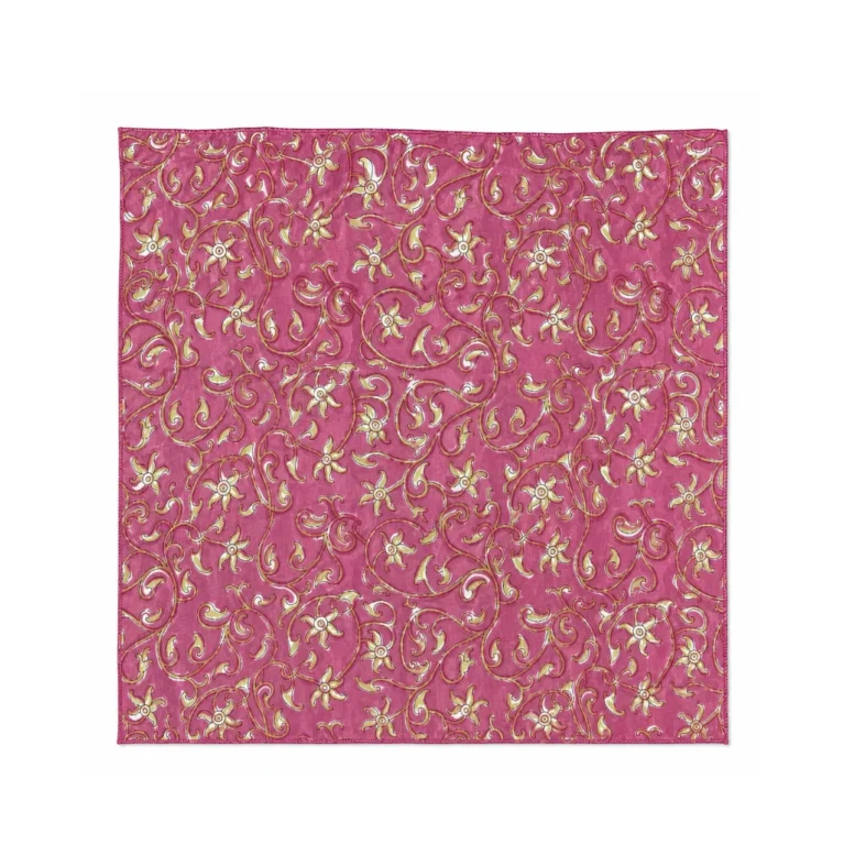 Pink Floral Bandana Square 50 x 50 cm
