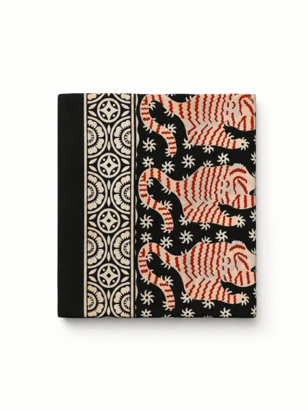 Black Tiger Print Pareo/Scarf