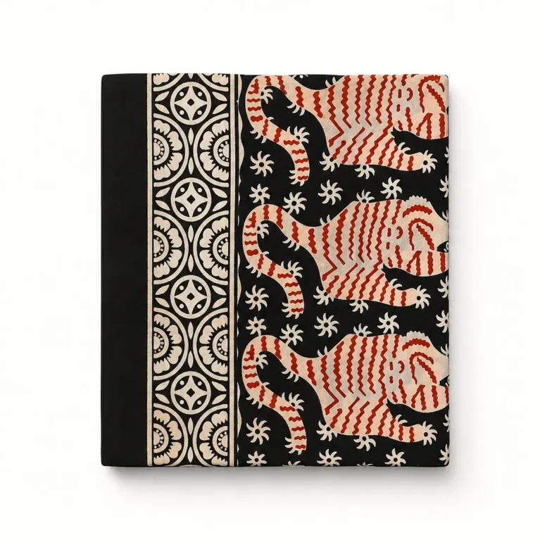 Black Tiger Print Pareo/Scarf