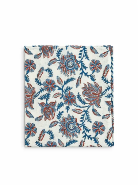 Blue Lotus floral design Parep/Scarf