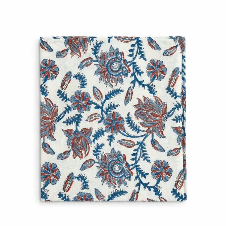 Blue Lotus floral design Parep/Scarf