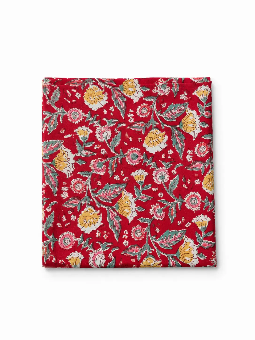 Red Gold floral design Pareo/Scarf